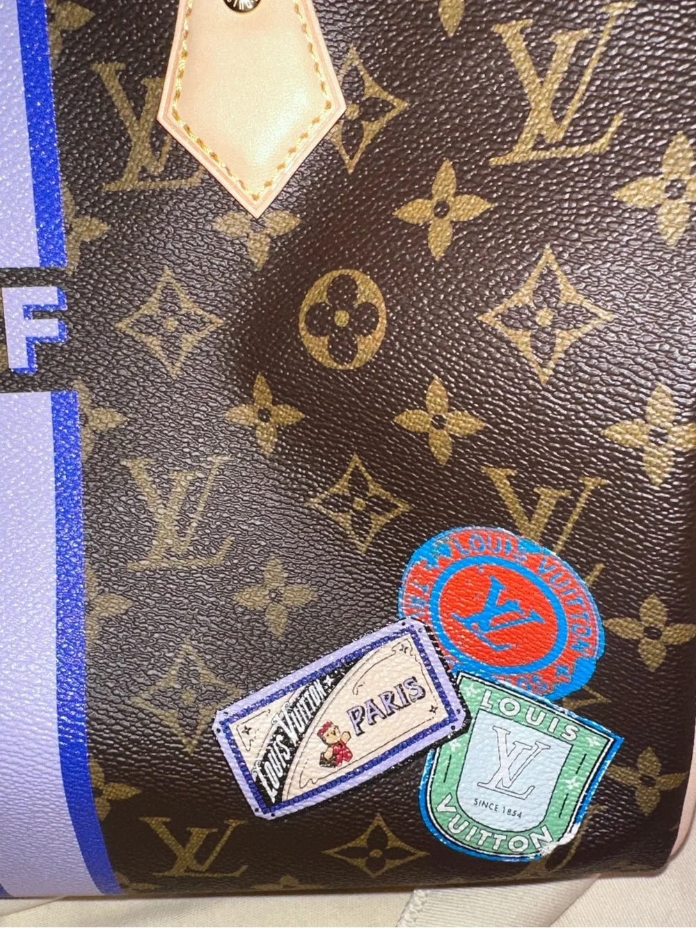 Customized Louis Vuitton Speedy 30 Bandoulière